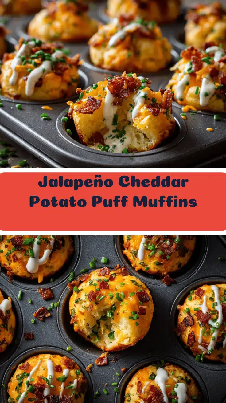 loaded mashed potato puff muffins recipe