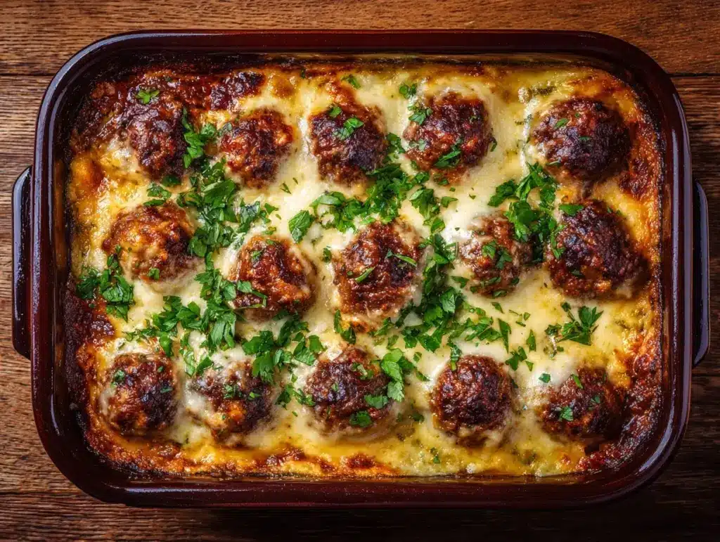 meatball casserole recipe - featured image