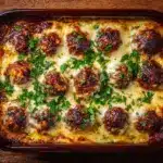 meatball casserole recipe - featured image