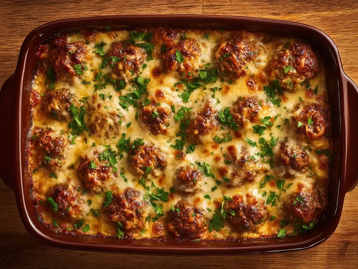 meatball casserole recipe preparation steps