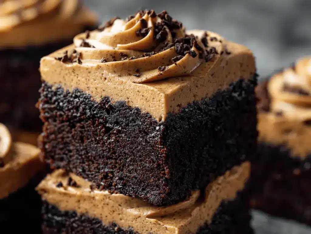 mocha fudge brownies - featured image