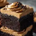 mocha fudge brownies - featured image