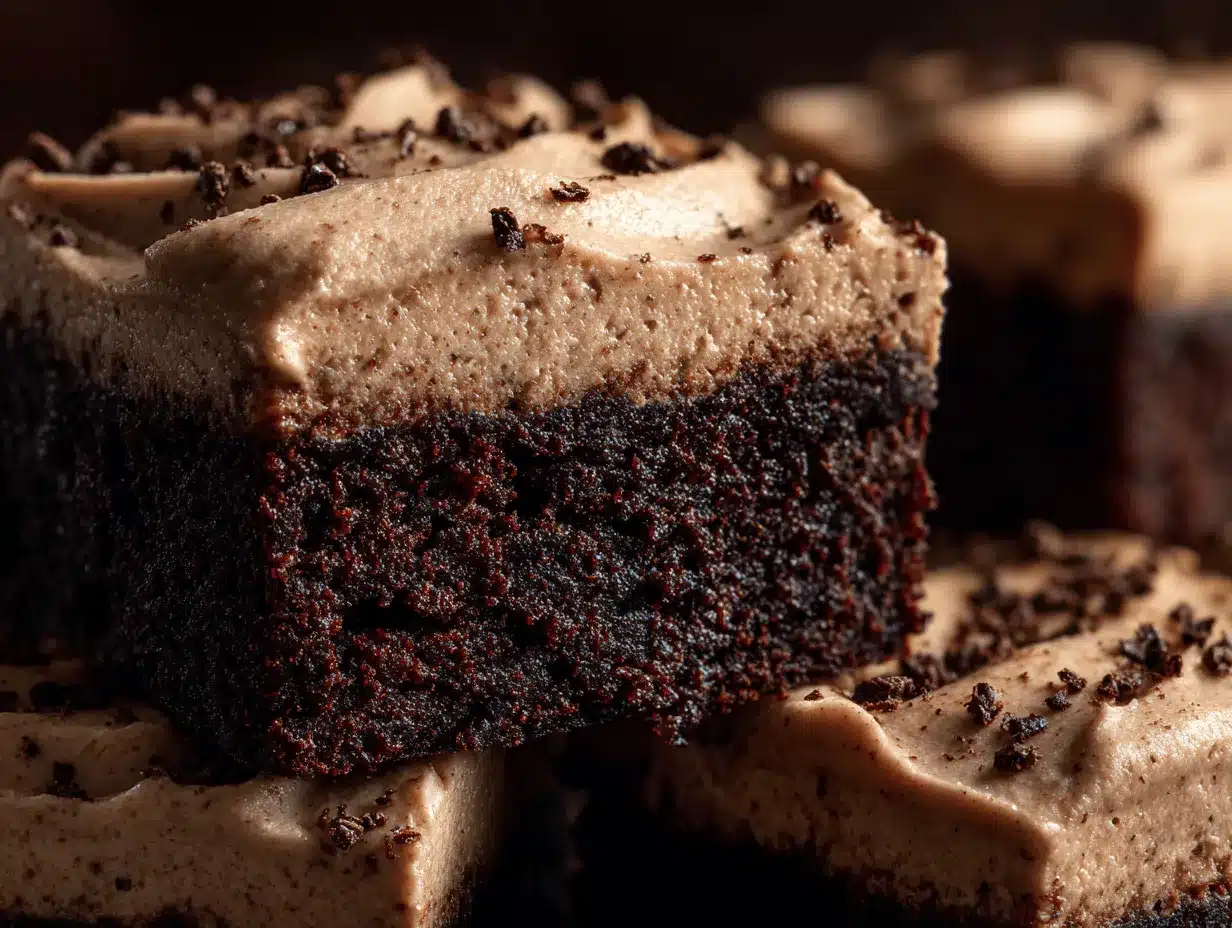 mocha fudge brownies preparation steps