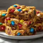 monster cookie bars - featured image