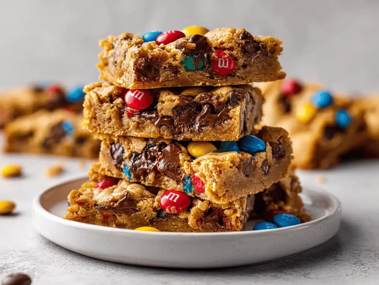 monster cookie bars preparation steps