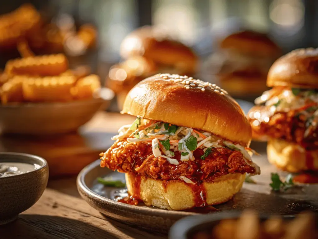 Nashville Hot Honey Chicken Sliders - featured image