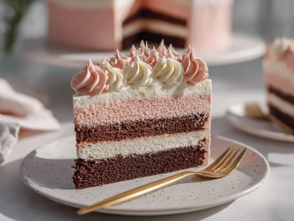 Neapolitan cake recipe - featured image