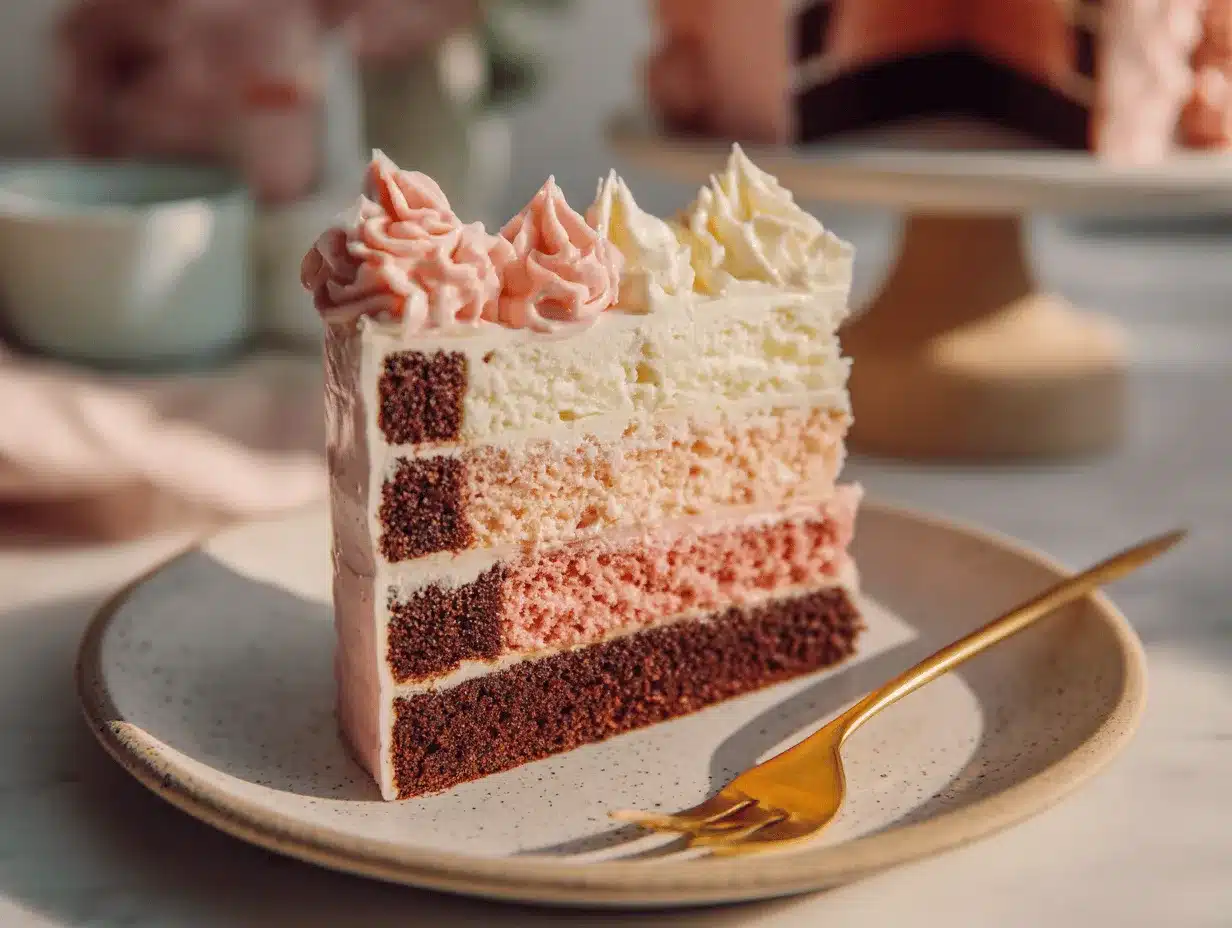 Neapolitan cake recipe preparation steps