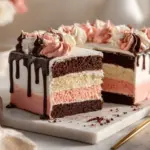 Neapolitan sheet cake - featured image