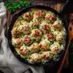 parmesan keto turkey meatballs - featured image