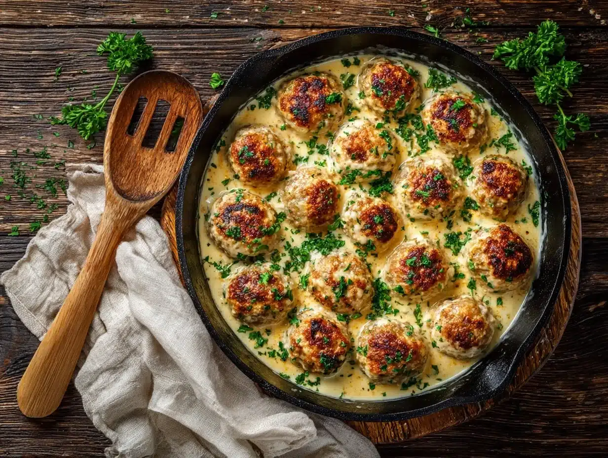parmesan keto turkey meatballs preparation steps