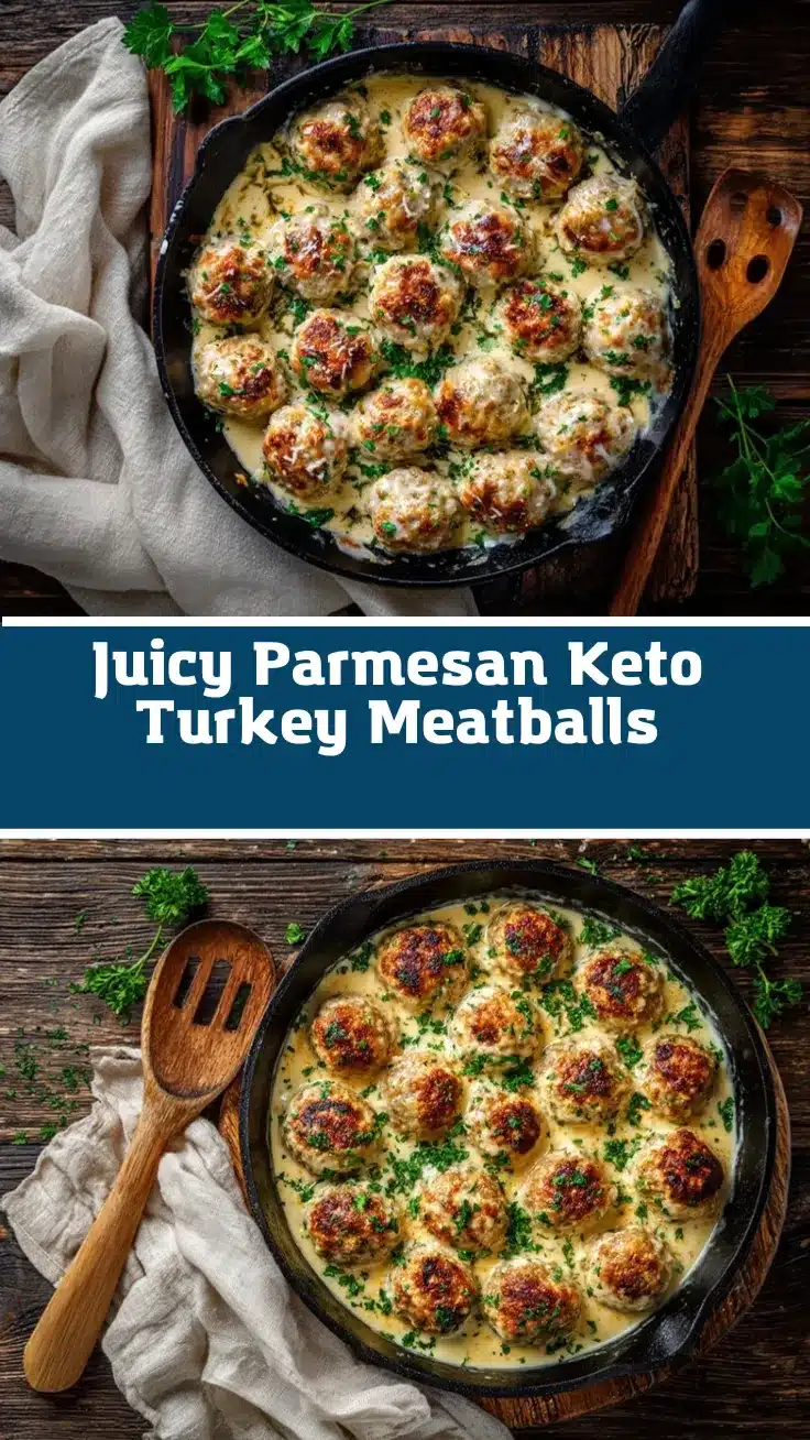 parmesan keto turkey meatballs recipe