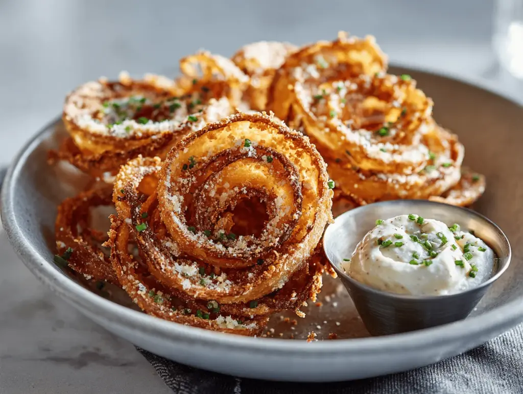 Parmesan onion ring chips - featured image