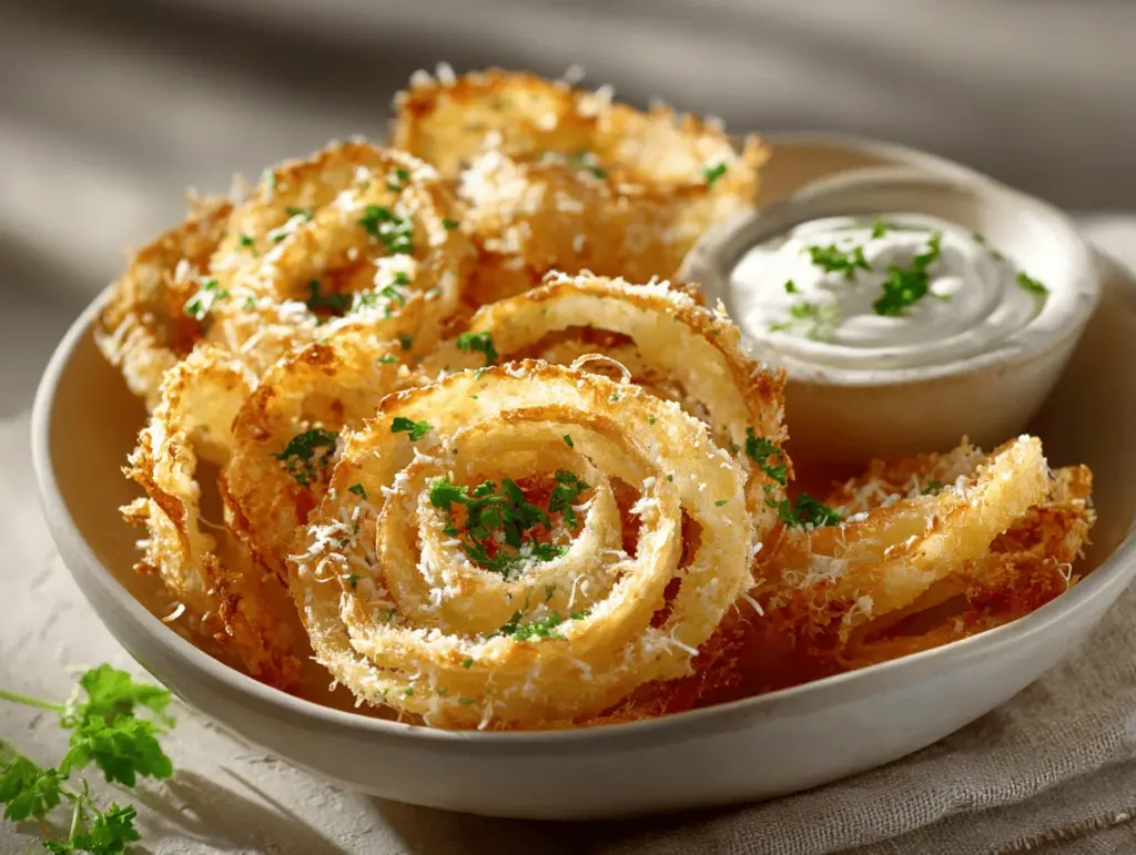 Parmesan onion ring chips - featured image