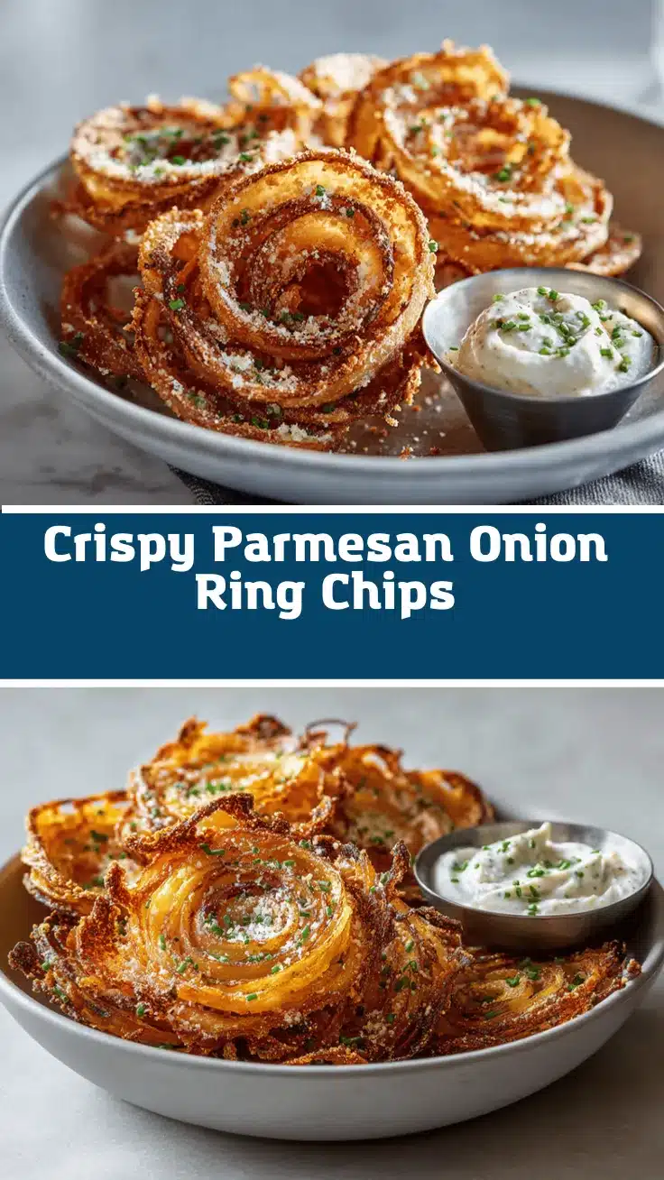 Parmesan onion ring chips recipe