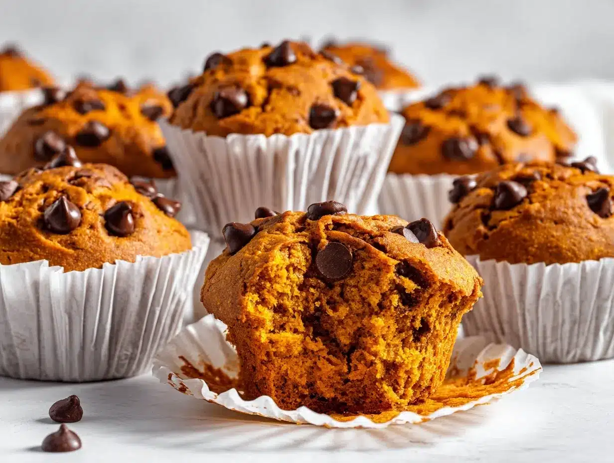 pumpkin chocolate chip muffins preparation steps