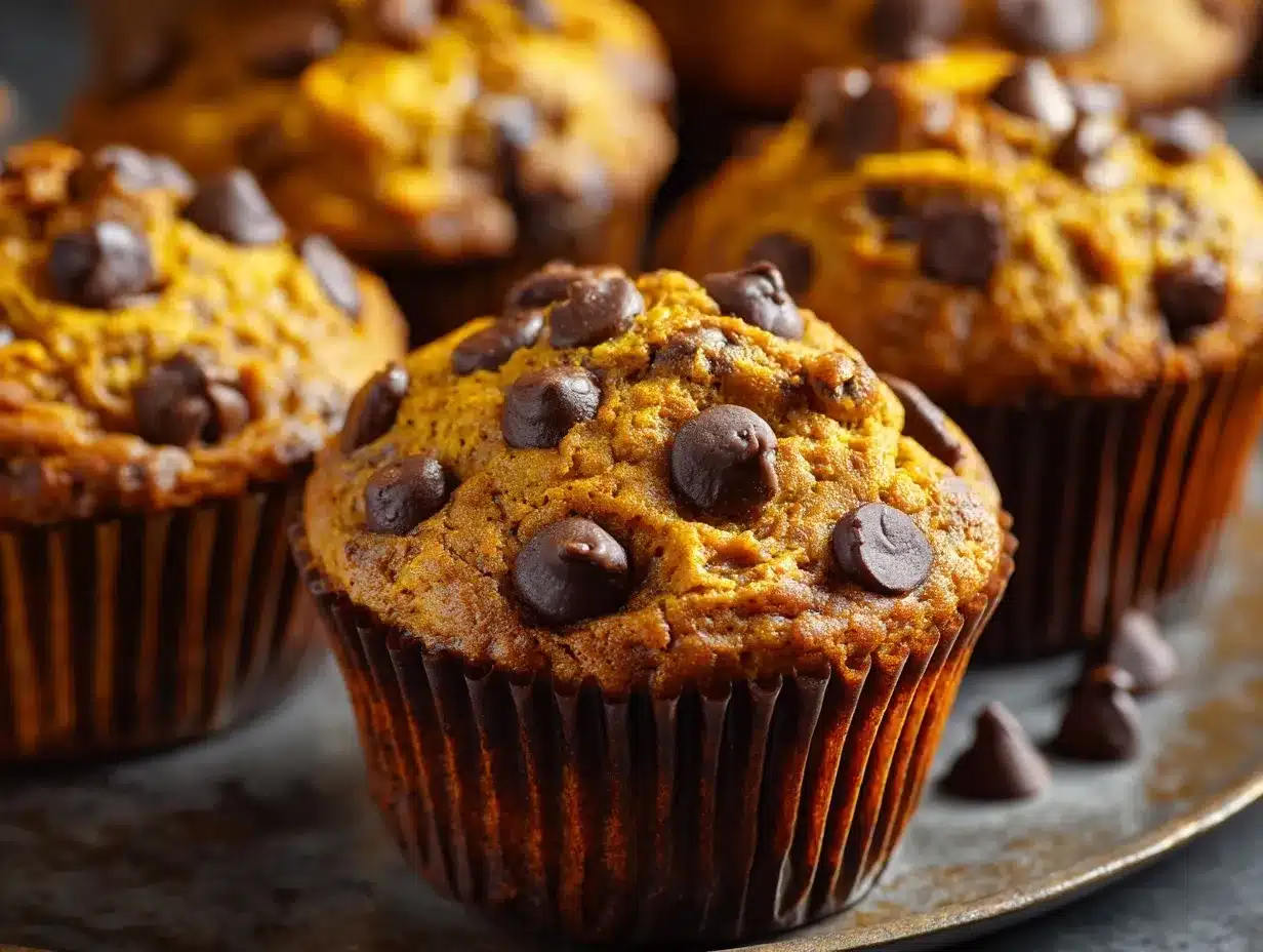 pumpkin chocolate chip muffins preparation steps