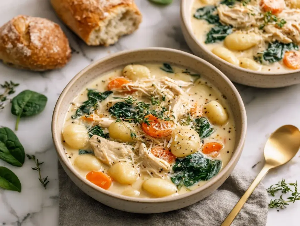 rotisserie chicken gnocchi soup - featured image