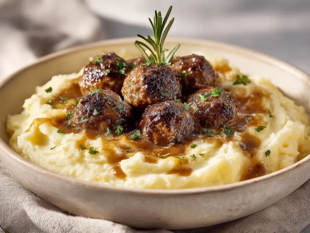 Salisbury steak meatballs - featured image
