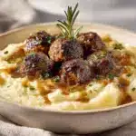 Salisbury steak meatballs - featured image