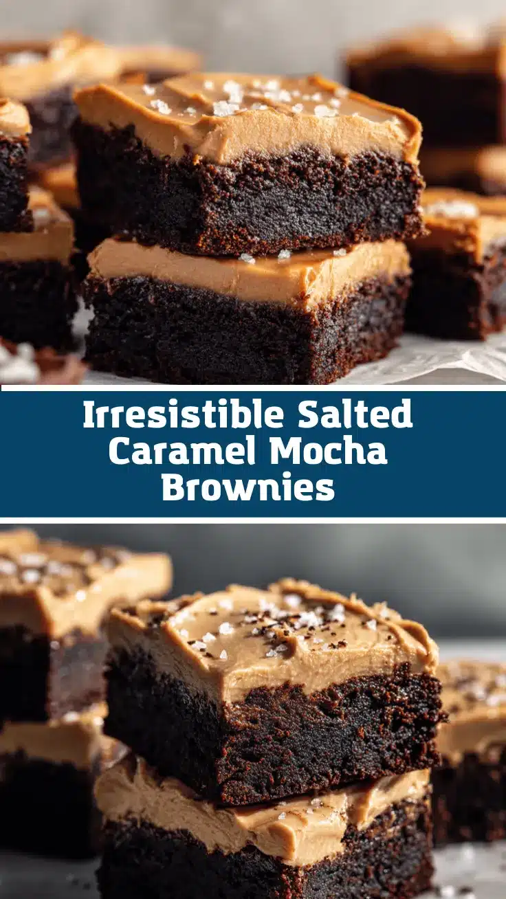 salted caramel mocha brownies recipe