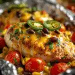 Santa Fe chicken foil packets - featured image