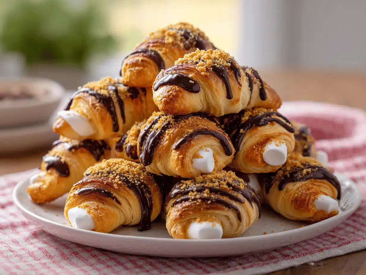 smores crescent rolls preparation steps