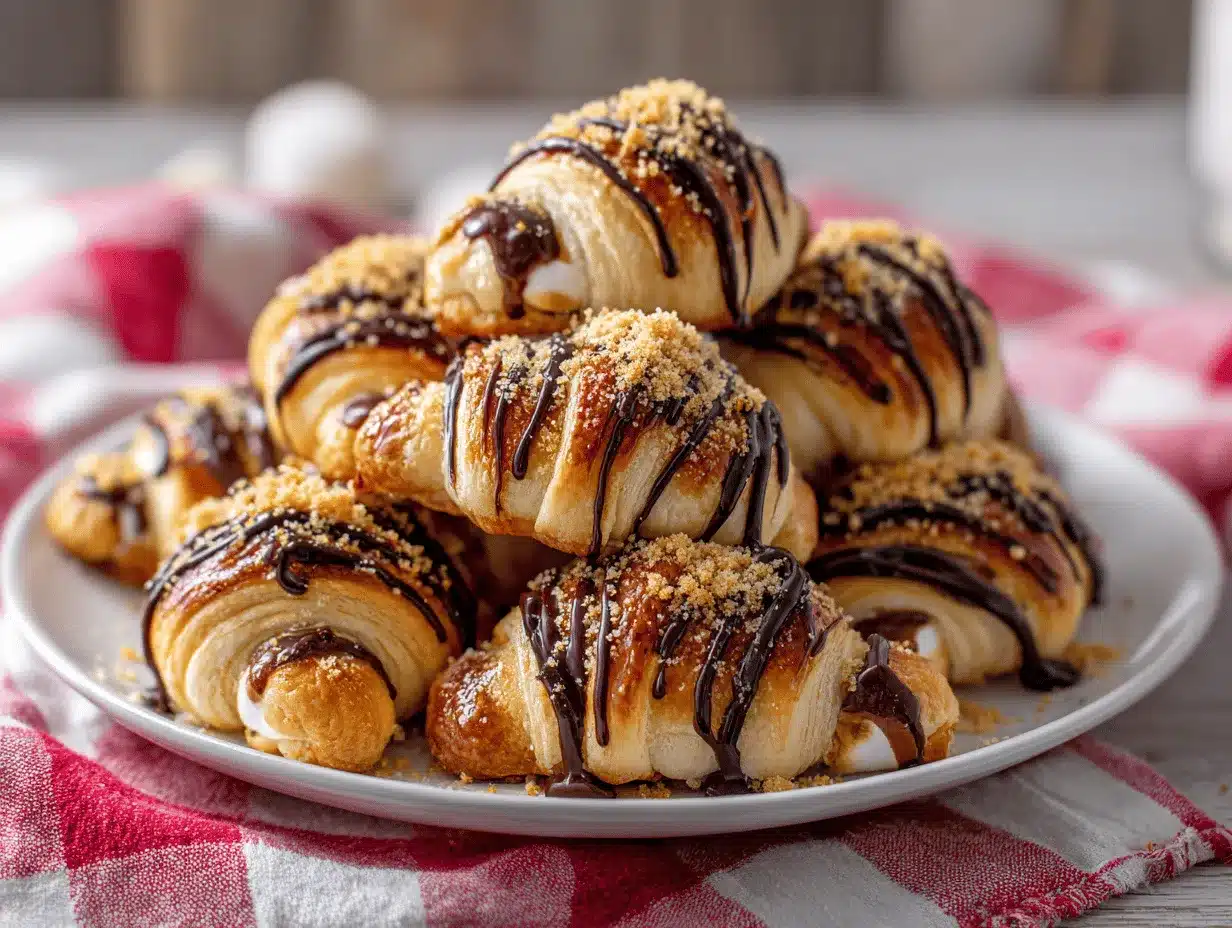 smores crescent rolls preparation steps