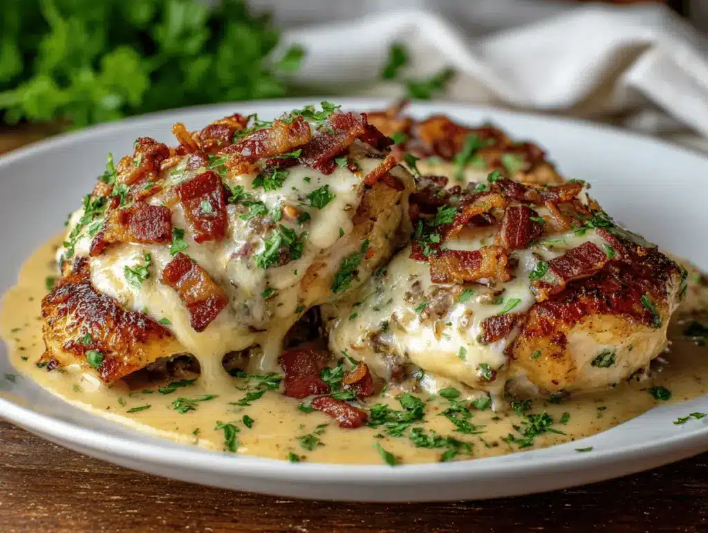 smothered chicken recipe - featured image