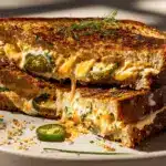 spicy jalapeño popper grilled cheese - featured image