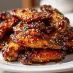 sticky pineapple-teriyaki chicken wings - featured image