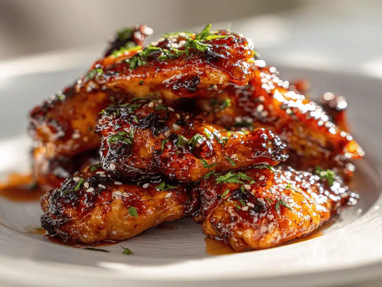 sticky pineapple-teriyaki chicken wings preparation steps