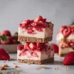 strawberry cheesecake pie bars - featured image