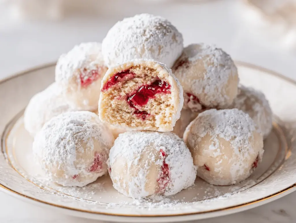 strawberry cheesecake stuffed cookies - featured image