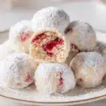 strawberry cheesecake stuffed cookies - featured image
