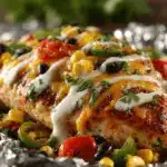 Tex-Mex chicken and veggie foil packets - featured image