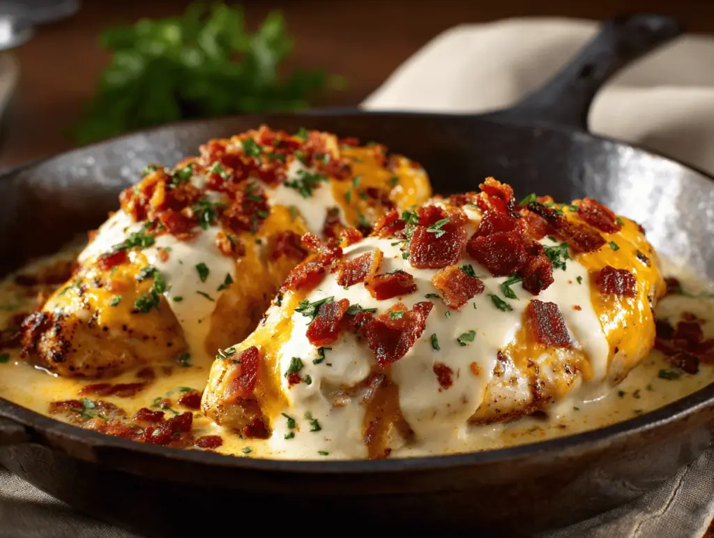 Texas Roadhouse bacon ranch cheesy chicken bake - featured image