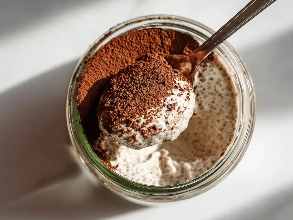 tiramisu chia pudding preparation steps