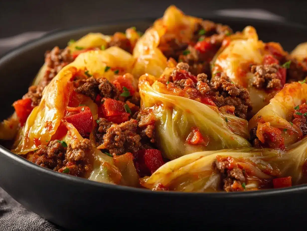 unstuffed cabbage rolls preparation steps