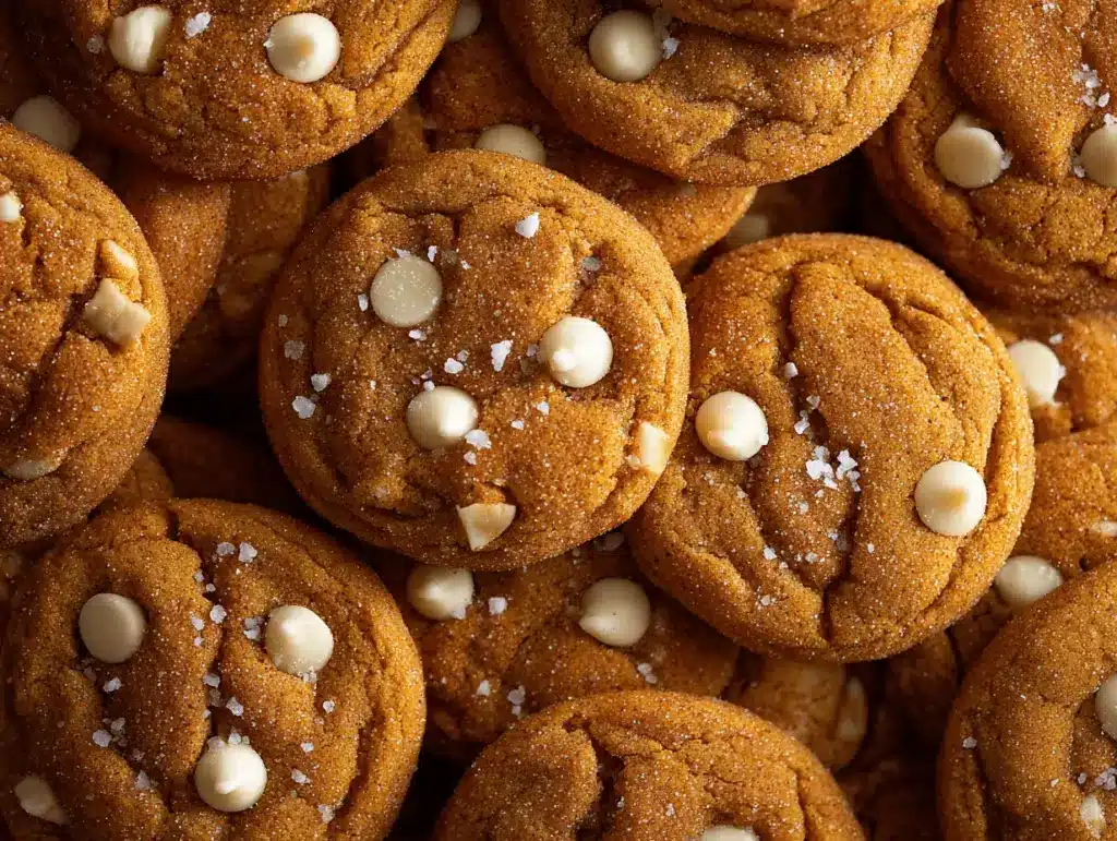 white chocolate pumpkin snickerdoodles - featured image