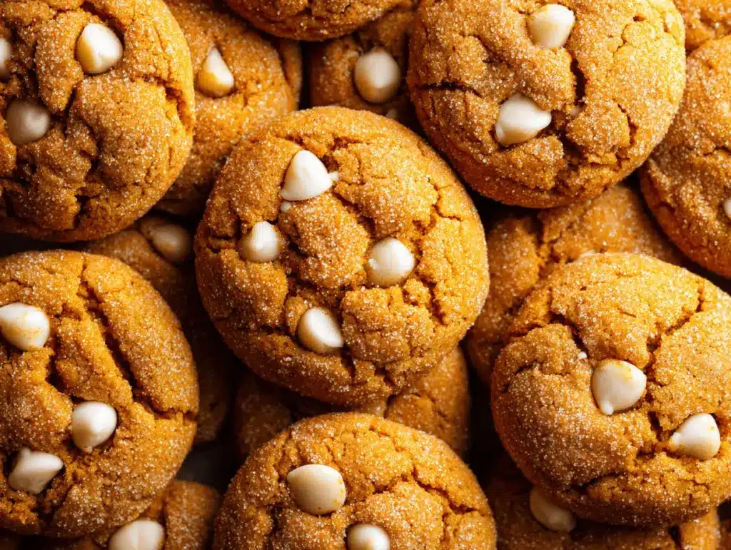 white chocolate pumpkin snickerdoodles - featured image