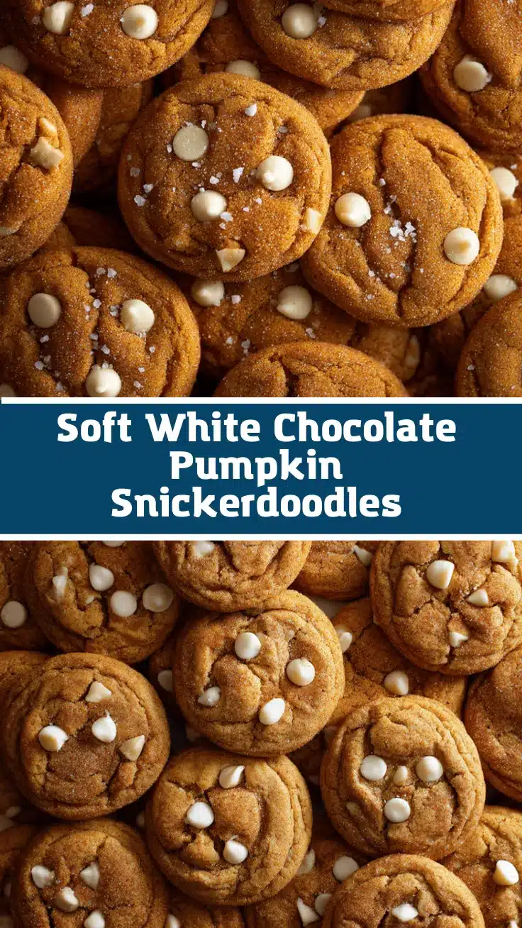 white chocolate pumpkin snickerdoodles recipe