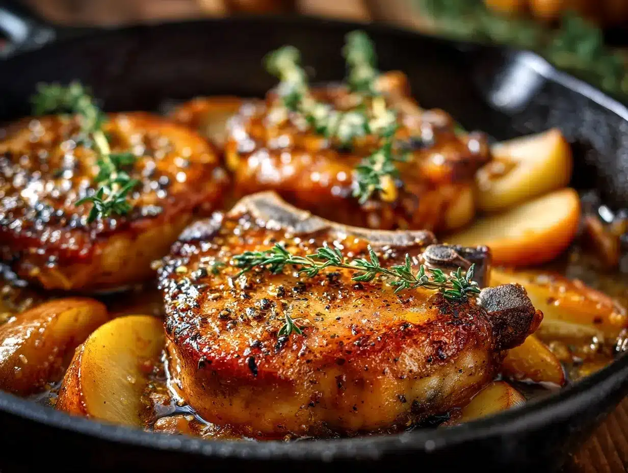 Apple Butter Pork Chops preparation steps