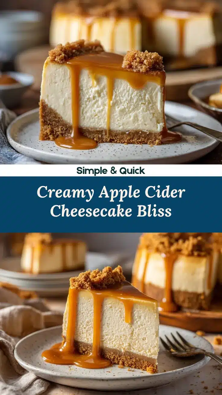 Apple Cider Cheesecake recipe