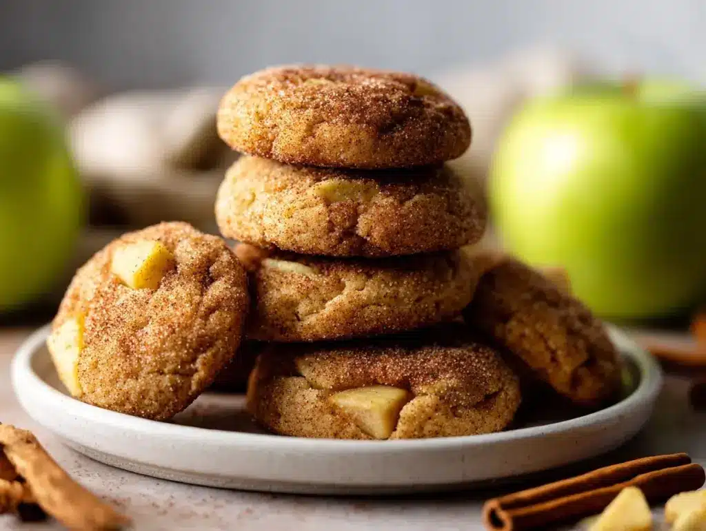 Apple Cinnamon Snickerdoodle Cookies - featured image