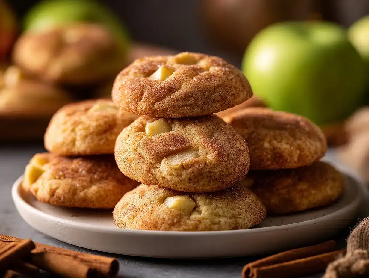 Apple Cinnamon Snickerdoodle Cookies preparation steps