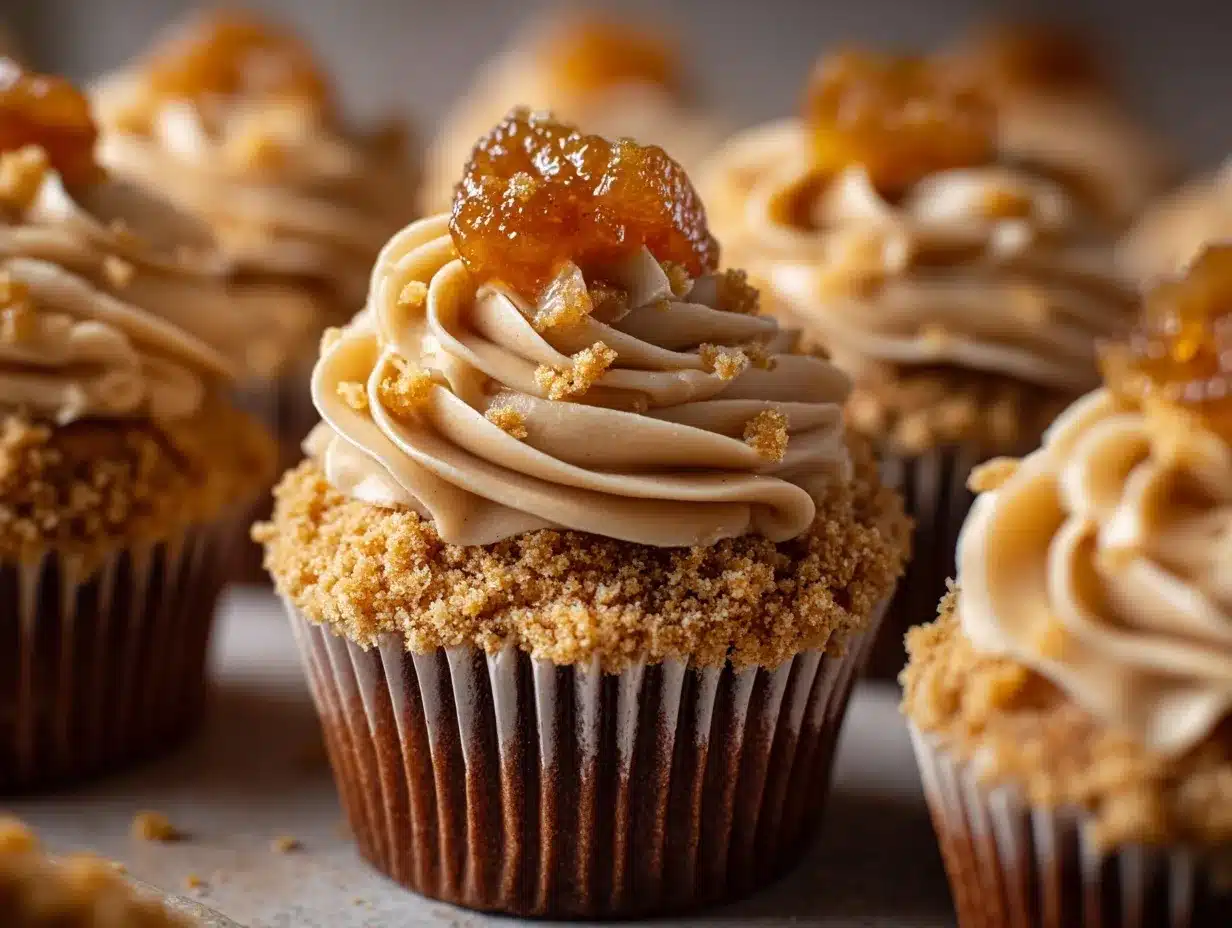 Apple Crumble Cupcakes preparation steps