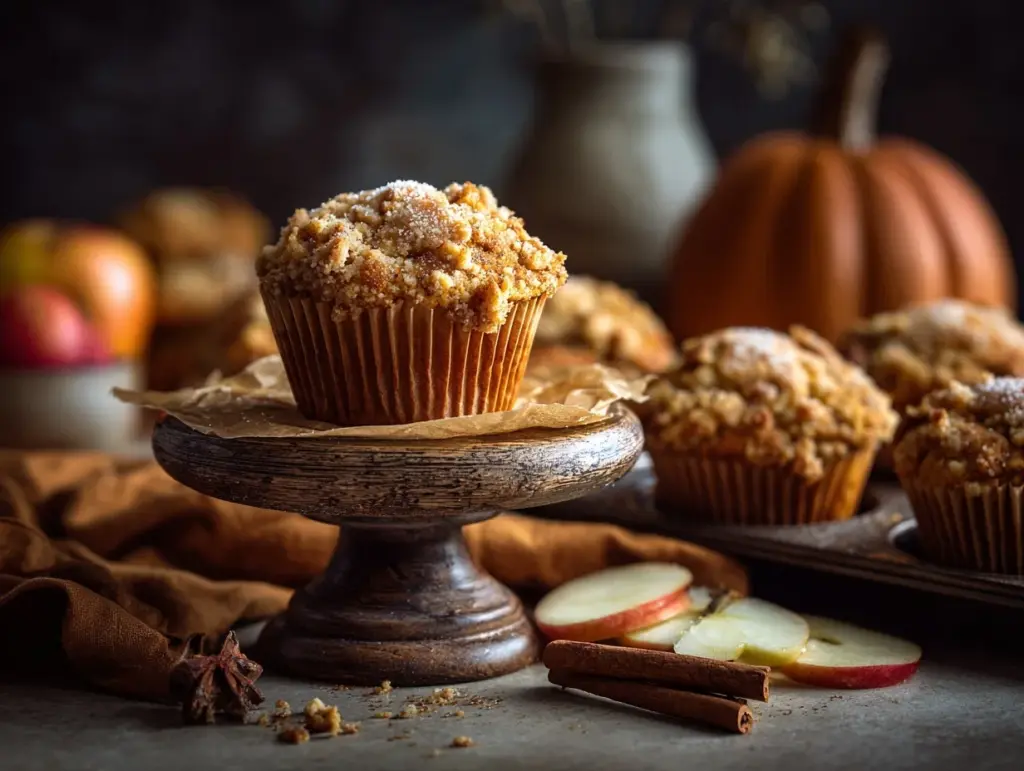Apple Pumpkin Streusel Muffins - featured image