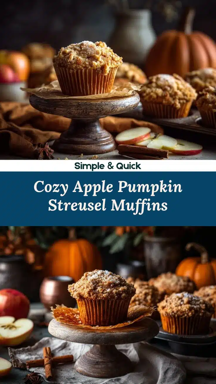 Apple Pumpkin Streusel Muffins recipe