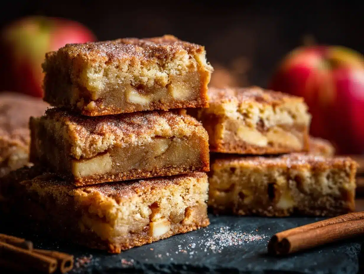 Apple Snickerdoodle Bars preparation steps